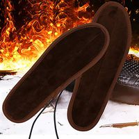 1 Pair Soft Cold-proof USB Charging Electric Heating Insole Foot Warmer Pad - 43-44