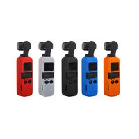 Protective Case Cover with Lanyard for DJI Osmo Pocket Protector Shock Proof Silicone Cover with Neck Strap (Orange)