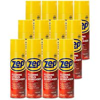 Zep Heavy-Duty Foaming Degreaser ZUHFD18 (Case of 12) - Clings to Surfaces to Remove Grease and Grime
