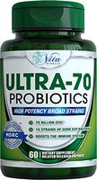 Probiotics 70 Billion CFU - Dr. Formulated Probiotics for Men, Women, and Adults Natural Shelf Stable Probiotic Supplement with Prebiotic, Acidophilus Probiotic Organic - 60 Capsules