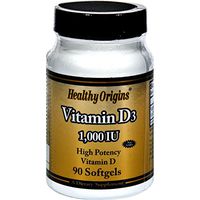 Healthy Origins Vitamin D3-1000 IU - 90 softgel