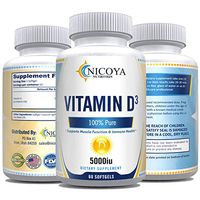 Nicoya Nutrition - Vitamin D3 5,000 IU Vitamin Supplement - for Healthy Bones, and Muscles Health