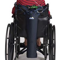 Roscoe Medical Oxygen Tank Bag for Wheelchair/Scooter - Portable Oxygen Carrier for D, M6 or C/M9 Canned Oxygen Cylinders, Navy Blue