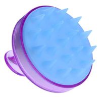 Silicone Hair Scalp Massager Soft Teeth Shampoo Brush Hair Cleaning Scalp Massage Comb for Women, Men, Kids (Color : Light Purple)