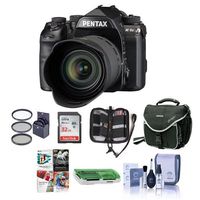Pentax K-1 Mark II Digital SLR with HD D FA L 28-105mm F3.5/5.6 ED Lens - Bundle with 32GB SDHC Card, Camera Case, 62mm Filter Kit, Cleaning Kit, Memory Wallet, Card Reader, PC Software Package