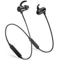 Bluetooth Headphones,Sharllen 4.2 Magnetic Wireless Bluetooth Headphone CVC6.0 Noise Cancelling Earbuds IPX6 in-Ear Waterproof Neckband Lightweight Earphones with Mic Compatible iPhone/Android (black)