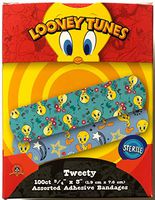 First Aid Tweety Red & Blue Bandages - 100 per Pack