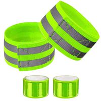 Bellaier Unisex Reflective Armband Belt Strap For Outdoor Sports Night Running Cycling,for Night Running Cycling Walking Bicycle. Safety Reflector Tape Straps,Running, Cycling, Hiking, Jogging