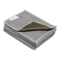 Sani-Scrubber Microfiber Dish Cloths (4"x 6") | Scrubs & Cleans: Dishes, Sinks, Counters, Stove Tops | Easy Rinsing | Machine Washable | 12 Pack