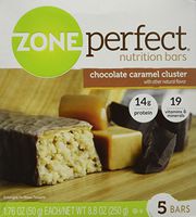 Zone Perfect Nutrition Bars, Chocolate Caramel Cluster, 8.8 Oz (Pack of 2)
