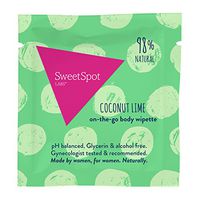 SweetSpot Labs Natural, pH Balanced Single Personal Wipettes Coconut Lime, 500 Count | Dermatologist & Gynecologist Tested