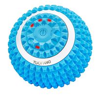 4-Speed High-Intensity Vibrating Massage Ball, Fitness Yoga Massage Roller, Relieving Muscle Tension Pain & Pressure Massaging Balls (Blue)