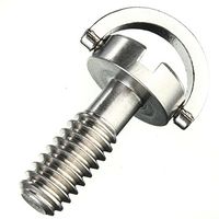 1/4 Inch Long Quick Release Plate Stainless Steel D-Ring Screw For Tripod Camera