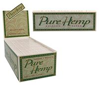50pk Pure Hemp Single Wide Rolling Papers Display