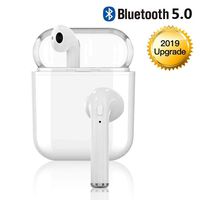 Bluetooth Headset, Wireless Headset Bilateral Call Bluetooth Headset 5.0in-Ear Earphones Stereo in-Ear Microphone Built-in Handsfree Headphones for Apple Airpods Android/iPhone