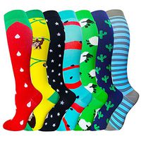 Compression Socks for Women & Men(1/3/7/8 PACK) - Best for Running,Medical,Nurse,Travel,Cycling-20-30mmHg