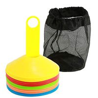 Portable Soccer Disk Cone for Soccer Football Training Kid's Field Marker (Color : Five Colors)
