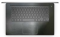 BingoBuy 2-Pack Customized Decorative Palmrest Vinyl Sticker Protector for Dell XPS 15 Series (XPS 15-7590, Black Carbon Fiber)