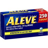 Aleve Naproxen Sodium 220 mg - 250 Caplets - Longer Expiration Dating