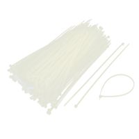 Nylon Fasteners Cable Wire Zip Ties 195mm Long 2mm Wide 310 Pcs White
