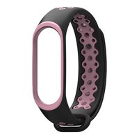 Watchband for Xiaomi Mi Band 4 Band Strap Sport Soft TPU Silica Gel Bracelet Replacement Wristband Solid Strap Compatible for Xiaomi Mi Band 4 (Pink)