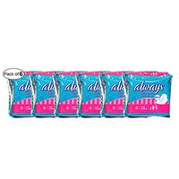Always Ultra Thin Long Sanitary Pads with Wings (8 Pads) (Pack of 6)