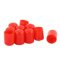 uxcell 10pcs 19mm Inner Dia Vinyl End Cap Wire Cable Tube Cover Protector