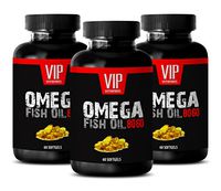 Natural Immune Booster for Adults - Omega Fish Oil 8060 - Fish Oil Omega 3 Best Seller - 3 Bottles 180 Softgels