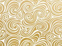 5ct Golden"Waves & Swirls" on White Tissue Paper for Gift Wrapping 20"x30" Sheets nfLG -917