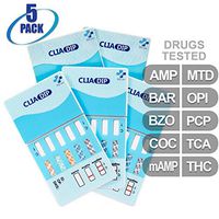 MiCare [5pk] - 10-Panel Urine Drug Test Card (AMP/BAR/BZO/COC/mAMP/MTD/OPI/PCP/TCA/THC) #MI-WDOA-1104