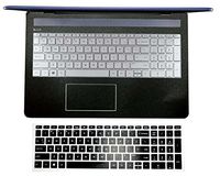 BingoBuy Palmrest Decal Sticker (2-pack) + Keyboard Protector Cover Skin for HP 15-CD 15-CC 15-CB series (15-CD, matte black)