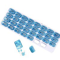 ZHOUHUAW Monthly Pill Organizer for Vitamin, Fish Oil, Supplement, 4 Week Travel Pill Box, 31 Day Pill Organizer