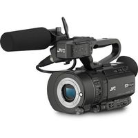 JVC GY-LS300CHU Ultra 4K HD 4KCAM Super 35 Pro Camcorder & Mic Top Handle Audio Unit with Rokinon 35mm T/1.5 DS Cine Lens