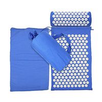 Treat Lotus Acupressure Mat Foot Massage Mat Acupressure Cushion Fitness Yoga Mat Relief Body Pain,Blue