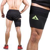 MyProSupports Thigh Compression Sleeve (Black, Medium)