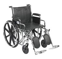 Drive Sentra EC Heavy Duty Wheelchair, Detachable Desk Arms, Elevating Leg Rests, 20" Seat, Model - STD20ECDDAHD-ELR
