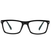 Cyxus Blue Light Blocking Glasses rectangle Computer Eyewear Clear Lens Eyeglasses Frame(8805T01,Classic balck）