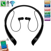 Gym Headsets Lightweight,TechCode Wireless Stereo Earbuds Hand-Free Sports in-Ear Noise Cancelling Earphones with Mic for iPhone Xs/XR/7/8 Plus, Galaxy S9/Note 8/S8/ All Bluetooth Device,Black