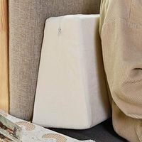 tksg Pillow Cushion Neck Back Relax Soft Fabric Velvet Sofa Bed Wedge Sleep Bedding