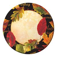 Creative Converting 8 Count Sturdy Style Paper Dessert Plates, 7", Autumn Expressions