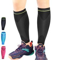 Beister 1 Pair Calf Compression Support Sleeves for Women & Men, Knitted Footless Leg Sock Sleeves for Shin Splint, Calf Pain Relief, Faster Recovery, Sports, Running, Travel, Nurse