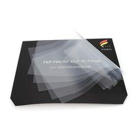 FYSETC FEP Film Sheet 200 x 140mm Thickness 0.1mm High Transmittance Strength for UV 3D Printer Wanhao D7 DLP Photon ELEGOO Mars LCD SLA Resin- 5Pcs
