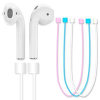 GBSELL Soft Silicone Strap Sports Wire Anti Lost Rope For iPhone 7 & 7 Plus AirPods (White)