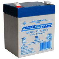 Power Sonic PS-1250F2 12V 5AH Battery for Black Decker Storm Station SS50B