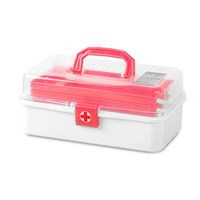 Kaiyitong First Aid Kit, Home Portable Medical Bag, Outdoor First Aid Kit, Red/Green 33 17 14.8cm/13.26.85.92" (Color : Red)