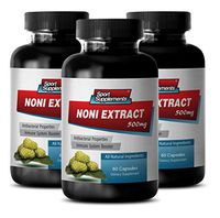 weight loss cleanse - NONI EXTRACT 500MG - brain memory power boost - 3 Bottles (180 Capsules)