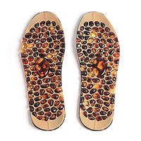 Romonacr Foot Massager Insoles with Gel Cobblestone Shape Design Reflex Therapy Massage Cushion to Relieve Foot Decompression Pain S (35-40 Yards)