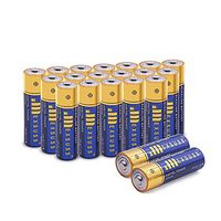 JMEXSUSS 20 Pack 2600mAh High-Capacity Alkaline AA Batteries (20 Count, AA, 2600mAh)