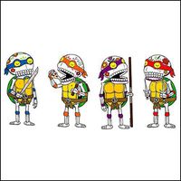Mis Nopales TMNT Bundle - Weather Proof Die Cut Vinyl Day of The Dead Sticker