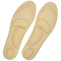 Dr. Foot's Arch Support Insoles, Help Against Plantar Fasciitis, Metatarsal and Heel Pain, Diabetic Anti-Sweat Foam Comfortable Insoles for Shock Absorption (M | 5~9 US Women's, Beige)